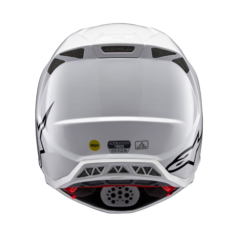 Alpinestars Supertech S-M10 Solid White Motorcross Helm