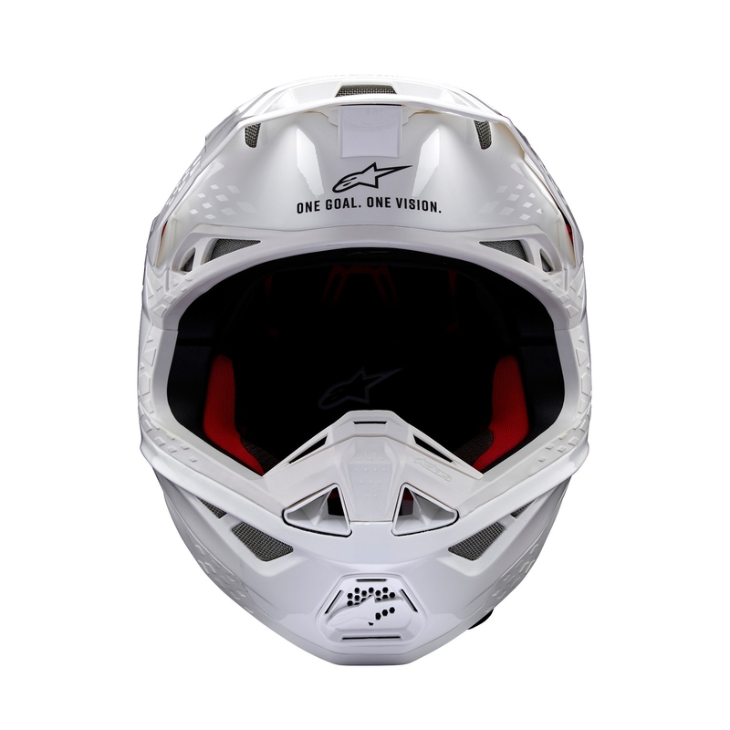 Alpinestars Supertech S-M10 Solid White Motorcross Helm