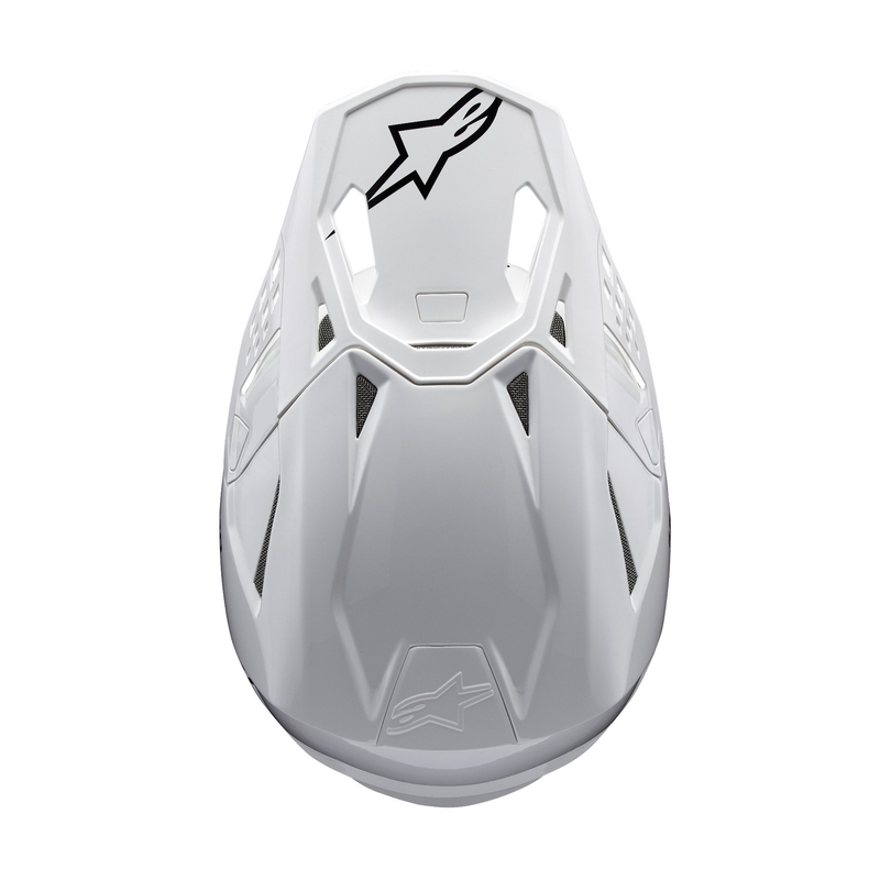 Alpinestars Supertech S-M10 Solid White Motorcross Helm