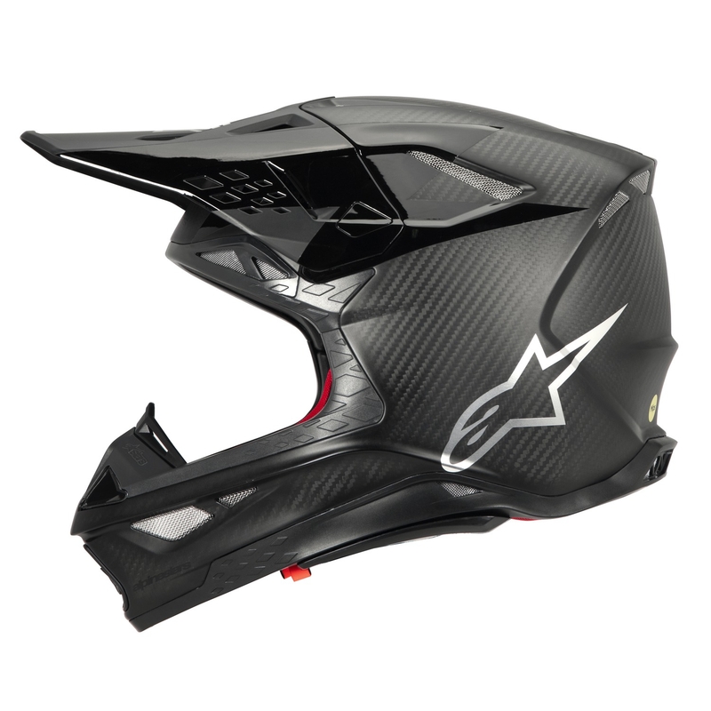 Alpinestars Supertech S-M10 Fame motorcrosshelm glanzend/mat carbon