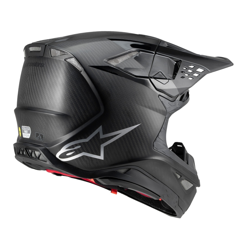 Alpinestars Supertech S-M10 Fame motorcrosshelm glanzend/mat carbon