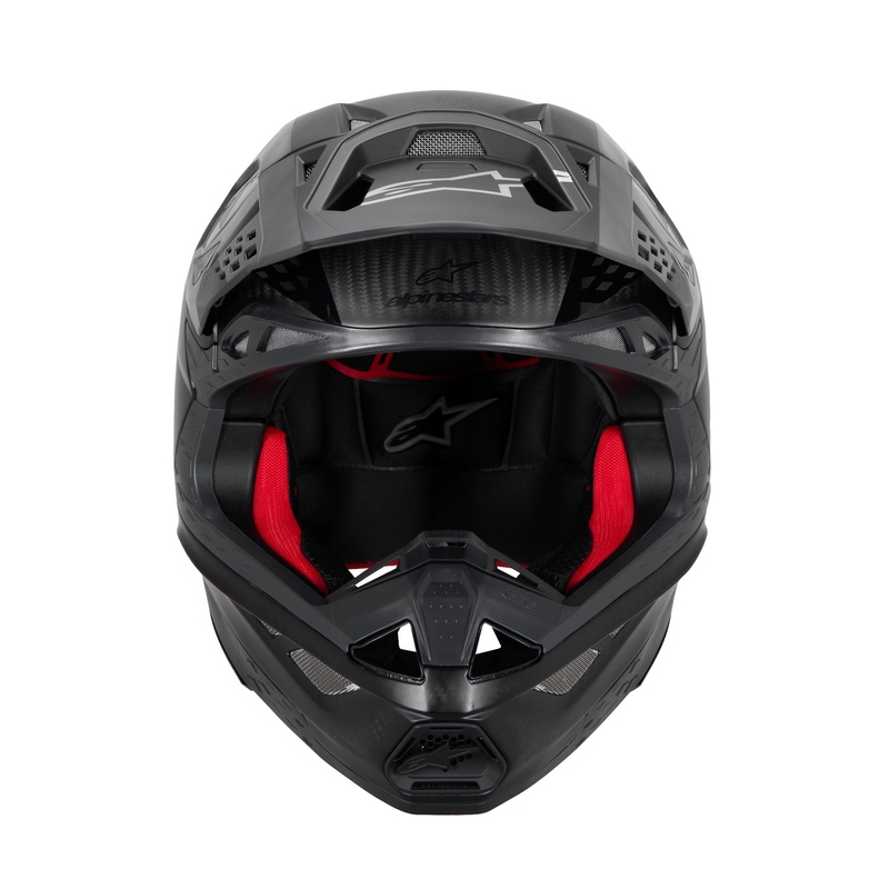 Alpinestars Supertech S-M10 Fame motorcrosshelm glanzend/mat carbon