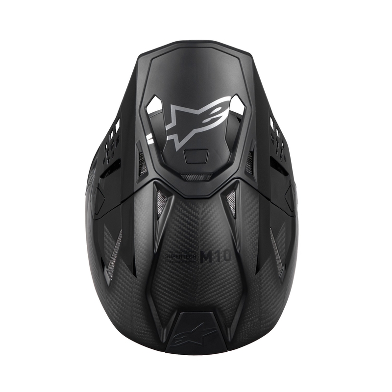 Alpinestars Supertech S-M10 Fame motorcrosshelm glanzend/mat carbon