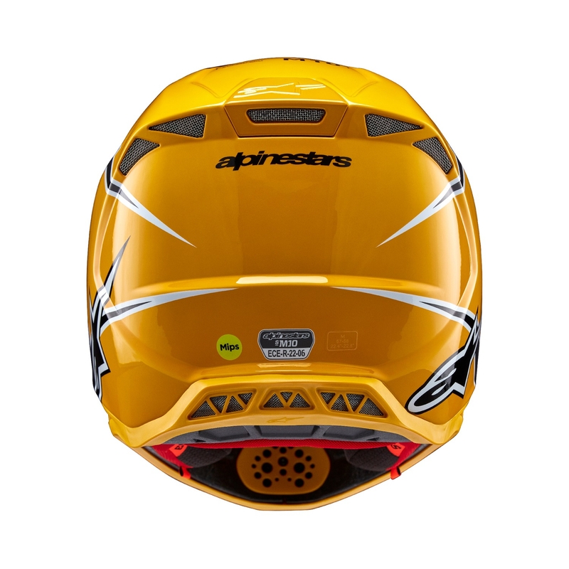 Alpinestars Supertech S-M10 Ampress Motorcross Helm Zwart en Geel