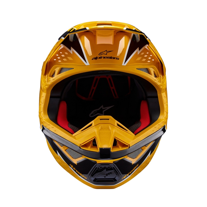 Alpinestars Supertech S-M10 Ampress Motorcross Helm Zwart en Geel