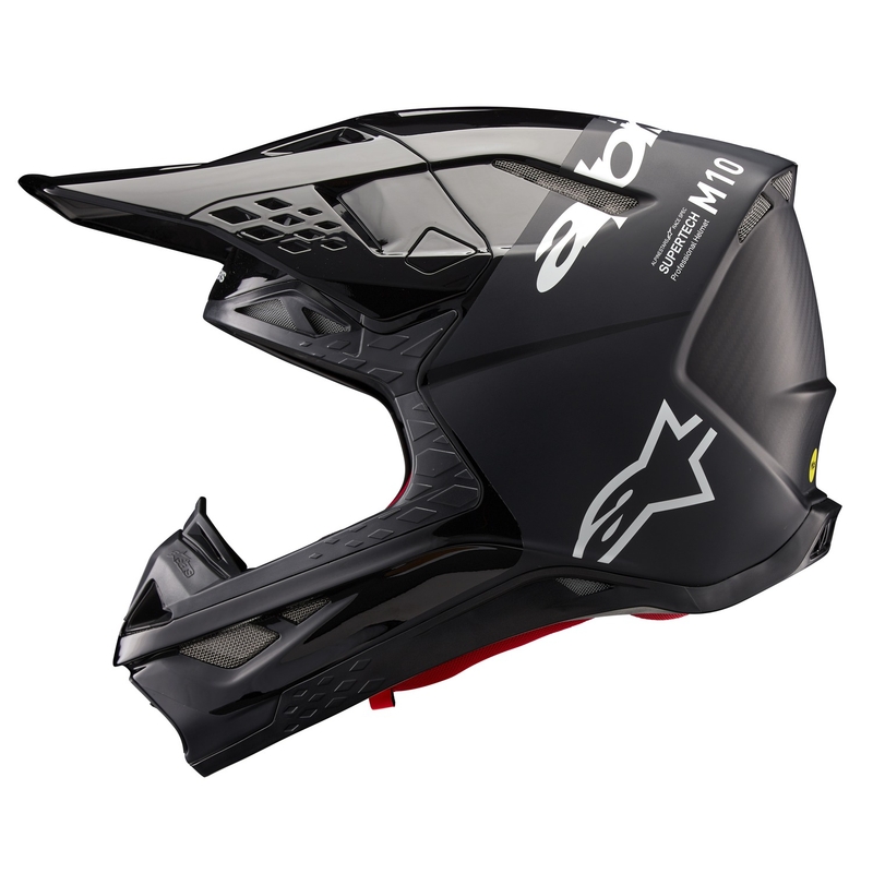 Alpinestars Supertech S-M10 Flood Motorcrosshelm zwart-donkergrijs