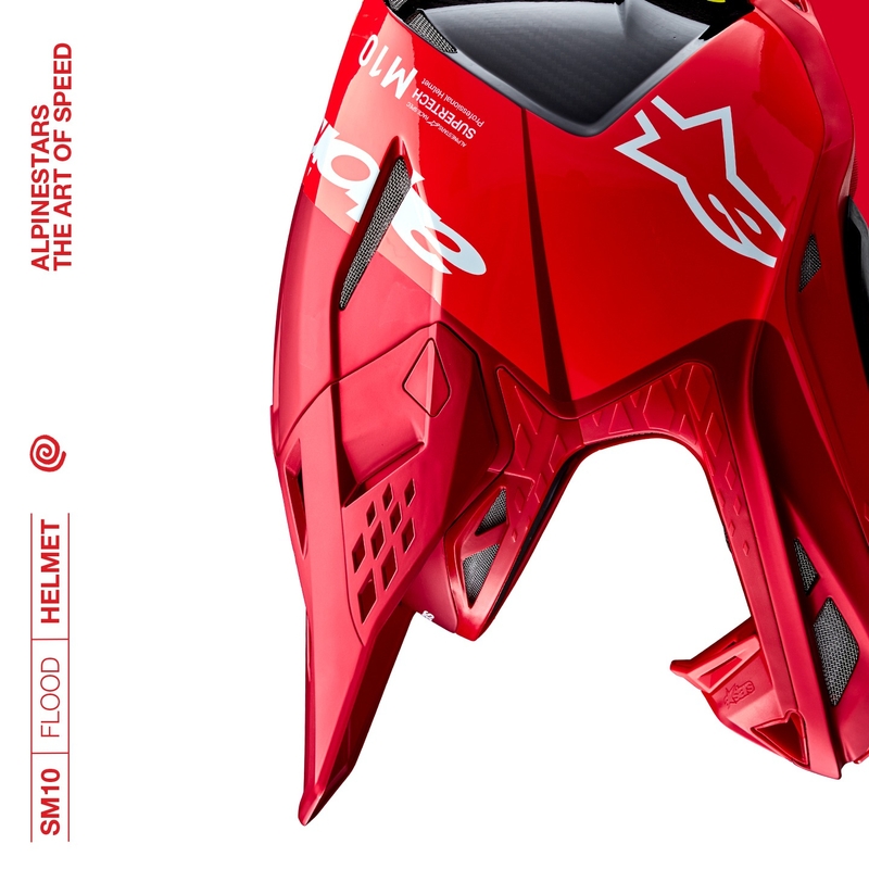 Alpinestars Supertech S-M10 Flood motorcrosshelm mat fluorood