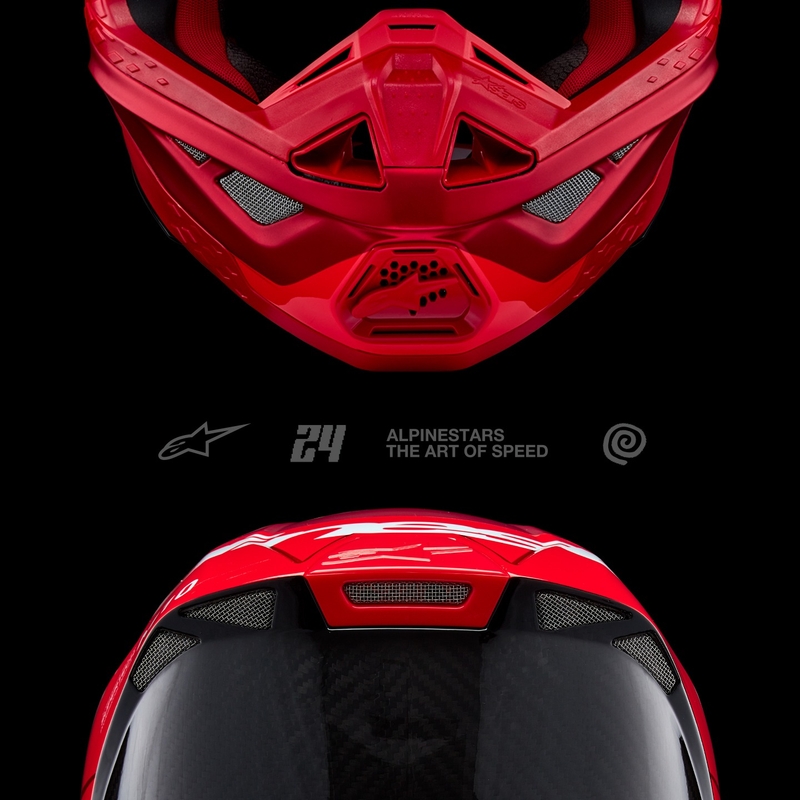 Alpinestars Supertech S-M10 Flood motorcrosshelm mat fluorood