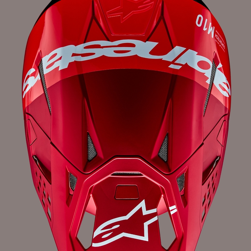 Alpinestars Supertech S-M10 Flood motorcrosshelm mat fluorood
