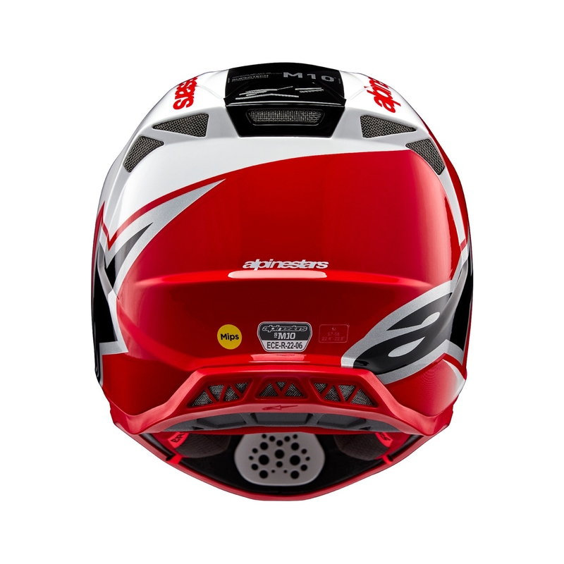 Alpinestars Supertech S-M10 Unite motorcrosshelm rood en wit