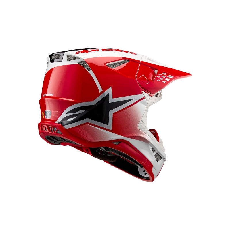 Alpinestars Supertech S-M10 Unite motorcrosshelm rood en wit