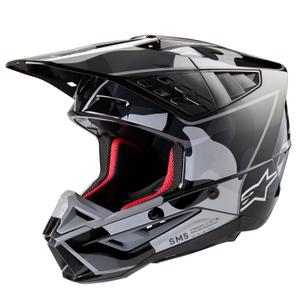 Alpinestars S-M5 Rover 2 motorcrosshelm zwart en zilver