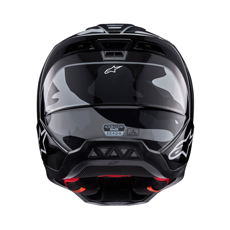 Alpinestars S-M5 Rover 2 motorcrosshelm zwart en zilver