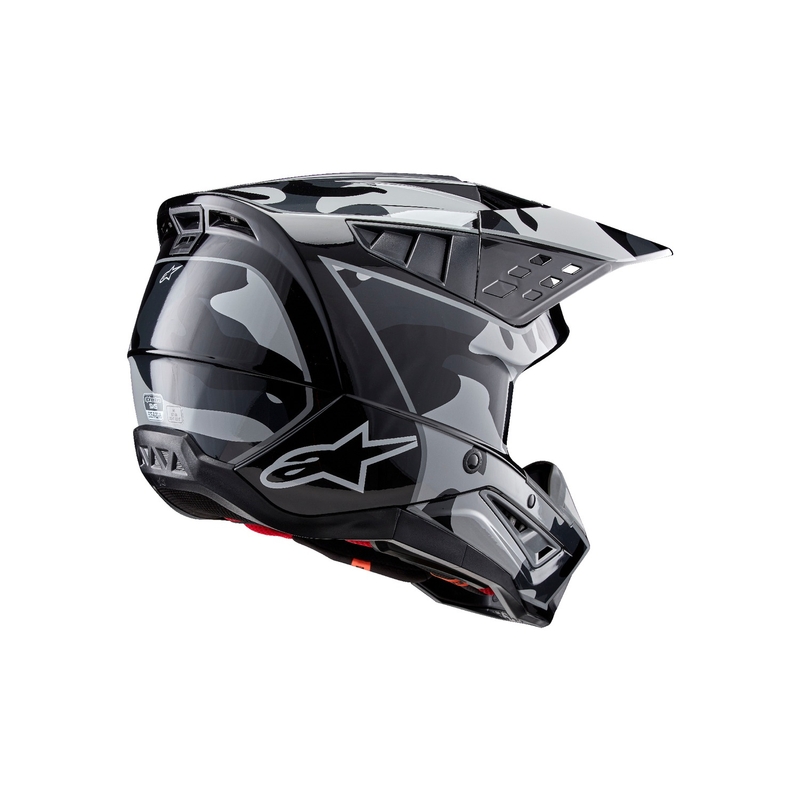 Alpinestars S-M5 Rover 2 motorcrosshelm zwart en zilver
