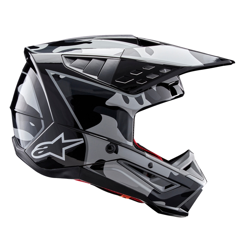 Alpinestars S-M5 Rover 2 motorcrosshelm zwart en zilver