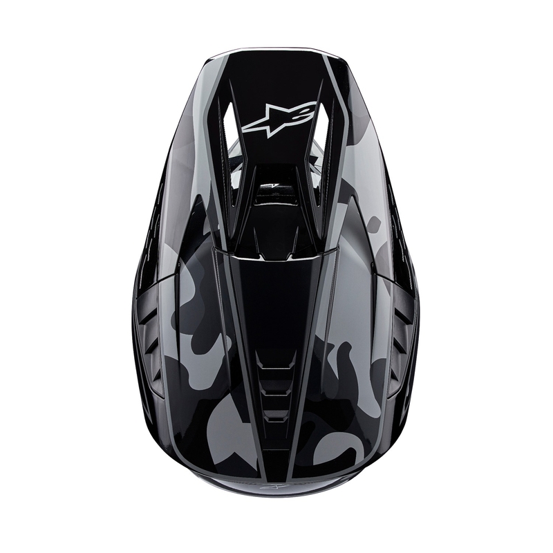 Alpinestars S-M5 Rover 2 motorcrosshelm zwart en zilver
