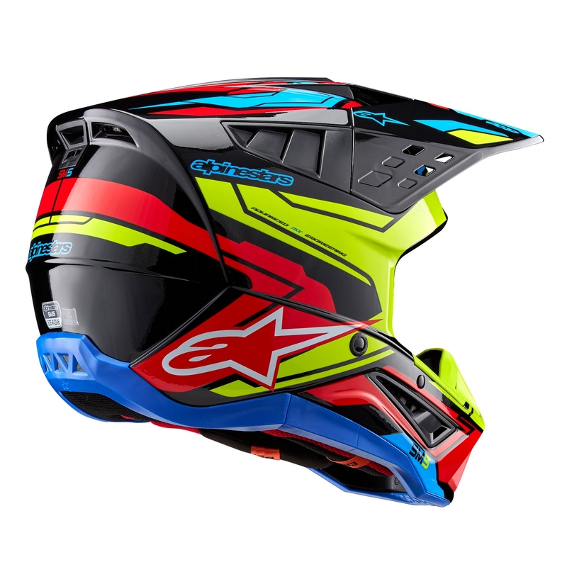 Alpinestars S-M5 Action 2 fluogeel-fluorode motorcrosshelm