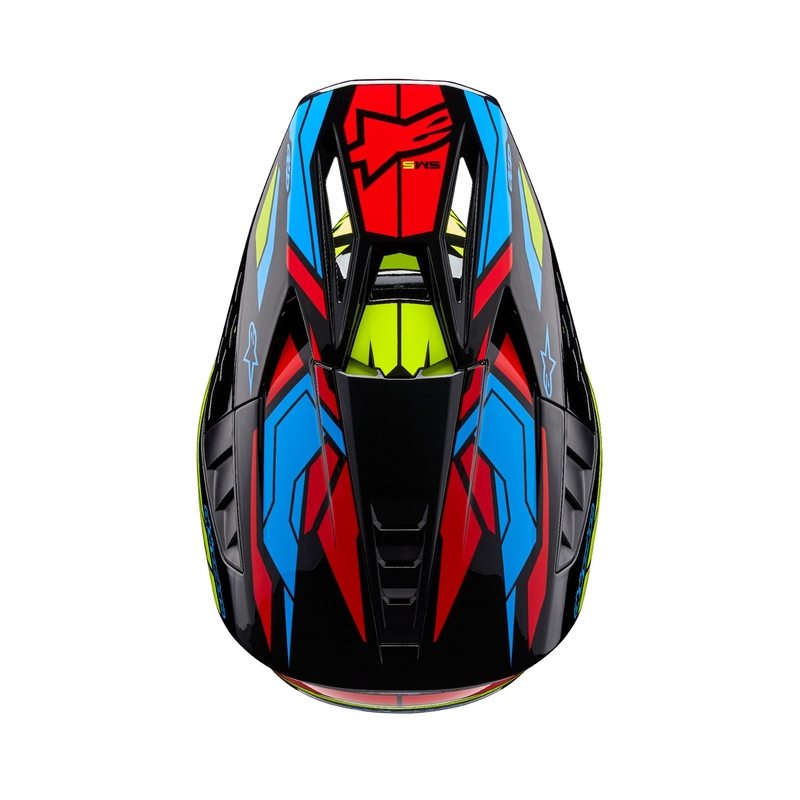 Alpinestars S-M5 Action 2 fluogeel-fluorode motorcrosshelm