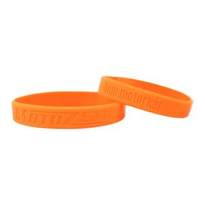 Armband MotoZem SK Ik ben een motorrijder oranje