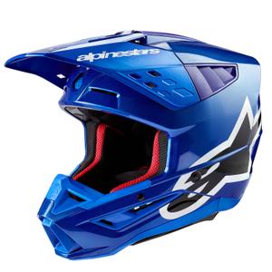 Alpinestars S-M5 Corp motorcrosshelm blauw