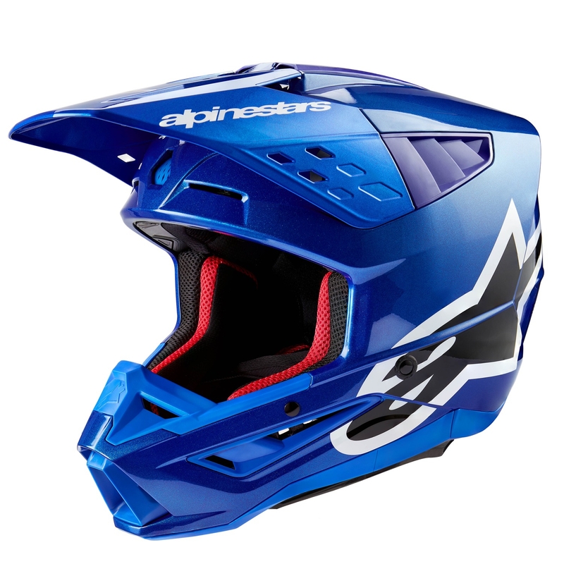 Alpinestars S-M5 Corp motorcrosshelm blauw