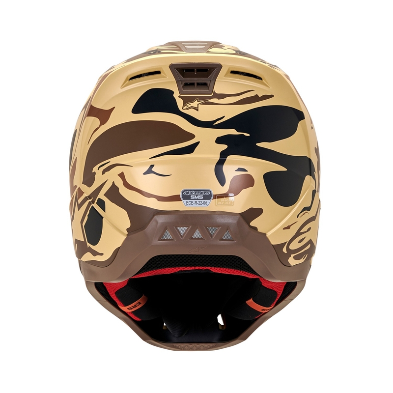 Alpinestars S-M5 Mineral motorcrosshelm mat donkerbruin camo