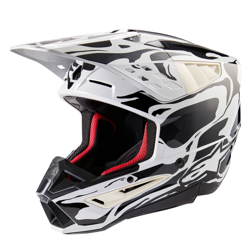 Alpinestars S-M5 Mineraal grijs camo motorcrosshelm
