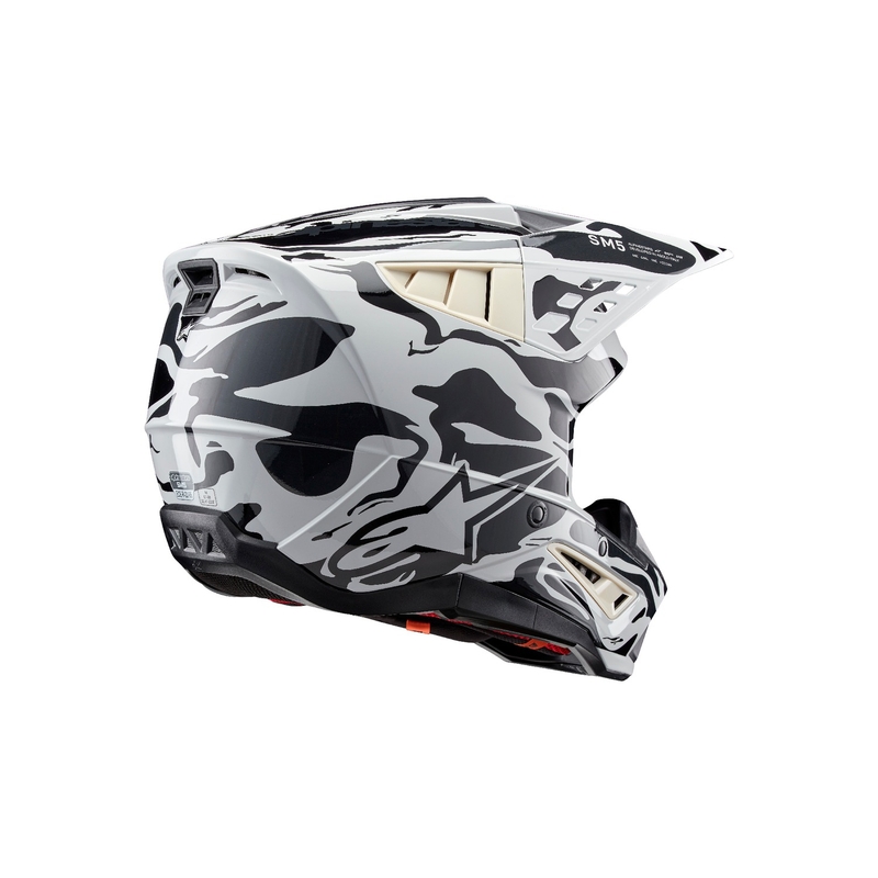 Alpinestars S-M5 Mineraal grijs camo motorcrosshelm