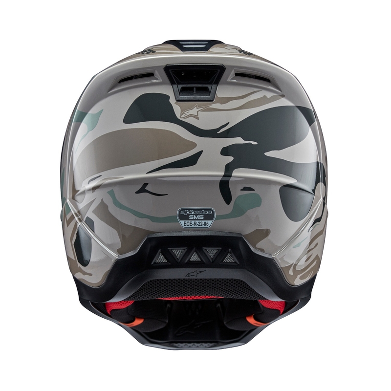 Alpinestars S-M5 Mineraal grijs-groen camo motorcrosshelm