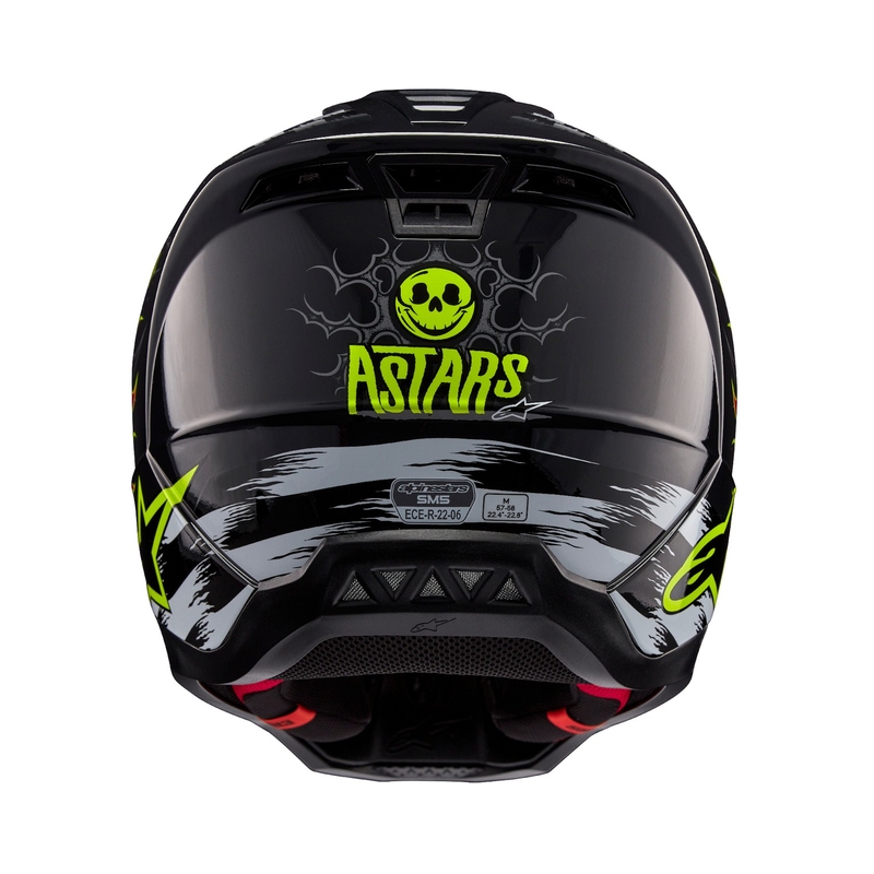 Alpinestars S-M5 Rash grijs-fluorode motorcrosshelm
