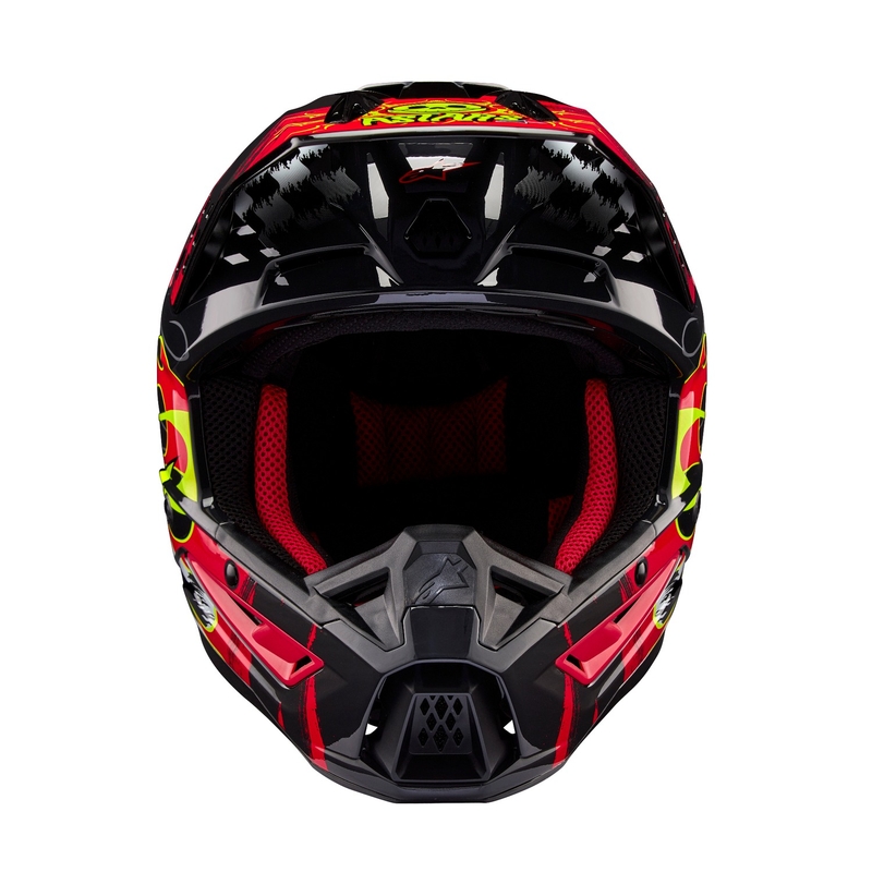 Alpinestars S-M5 Rash grijs-fluorode motorcrosshelm