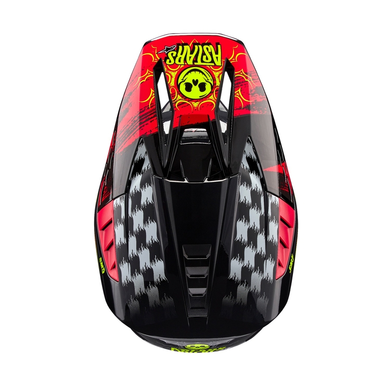 Alpinestars S-M5 Rash grijs-fluorode motorcrosshelm
