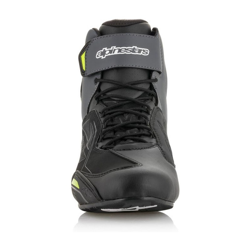 Alpinestars Faster-3 Drystar zwart-grijs-fluo geel motorlaarzen