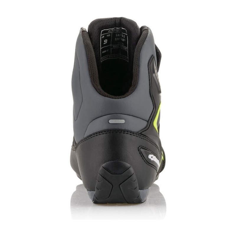 Alpinestars Faster-3 Drystar zwart-grijs-fluo geel motorlaarzen