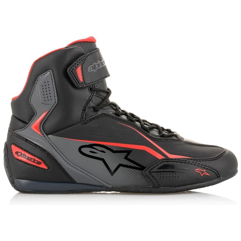 Alpinestars Faster-3 zwart-grijs-rode motorlaarzen