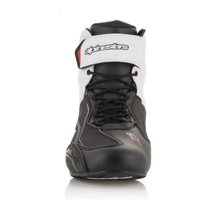 Alpinestars Faster-3 zwarte, witte en rode motorlaarzen