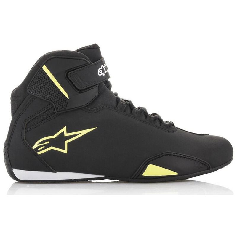 Alpinestars Sector Zwart-Fluo Geel Motorlaarzen