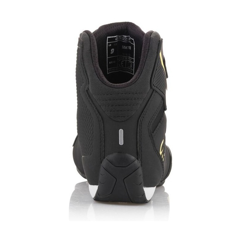 Alpinestars Sector Zwart-Fluo Geel Motorlaarzen