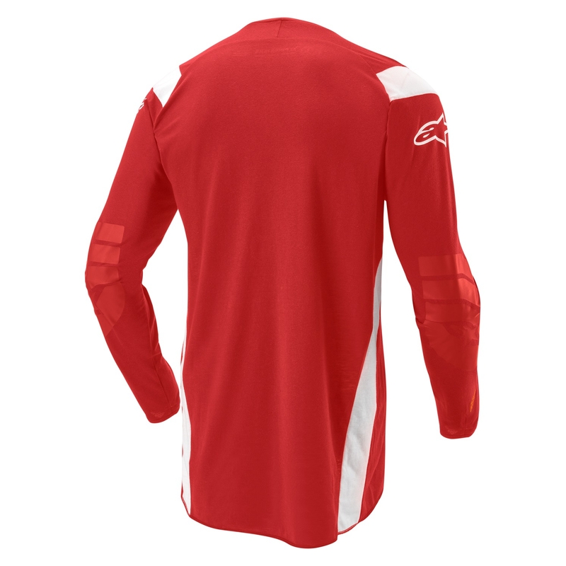 Alpinestars Techdura fluor rood motorcross shirt