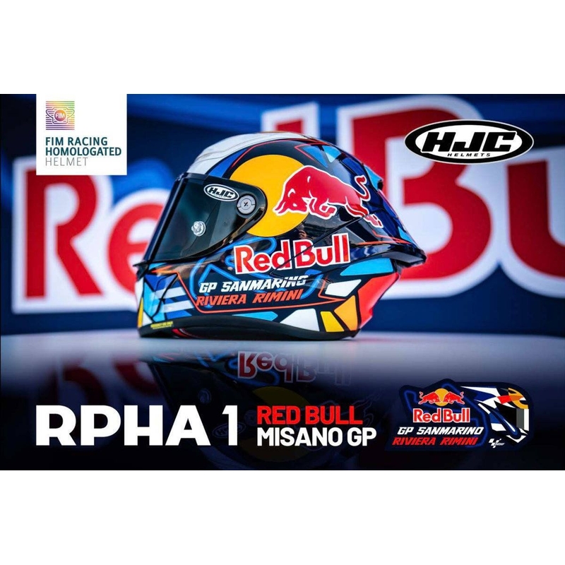 Integraal motorhelm HJC RPHA Redbull Misano GP MC21 multicolor