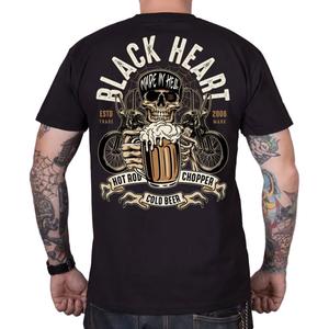 T-shirt Zwart Hart Bier Biker zwart