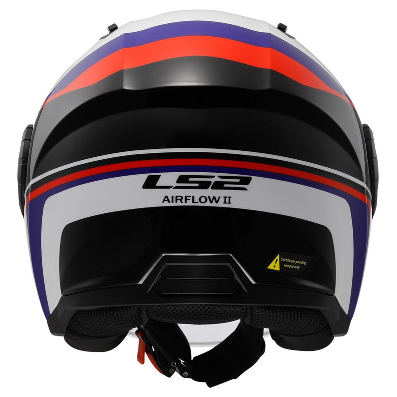 Open motorhelm LS2 OF616 Airflow II Rush wit-blauw-rood