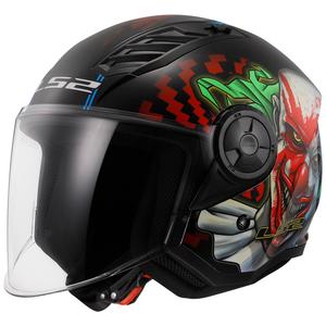 Open motorhelm LS2 OF616 Airflow II Happy Dreams