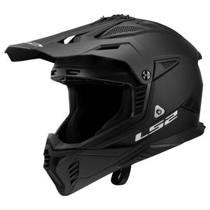 Motorcrosshelm LS2 MX708 Fast II Massief matzwart