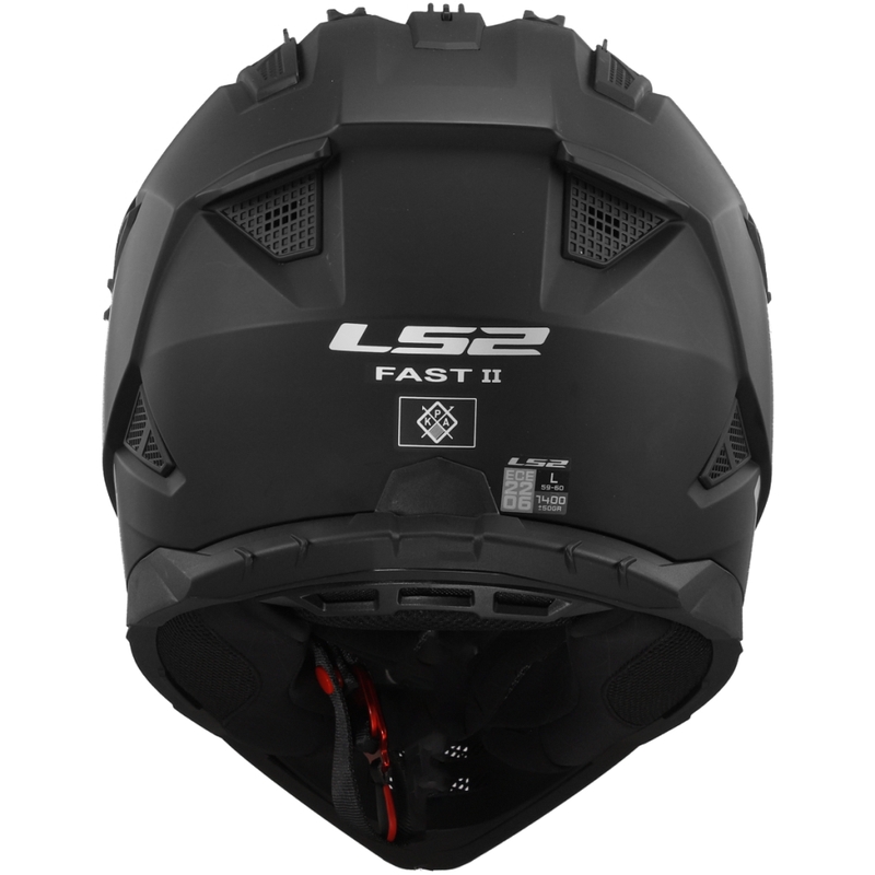 Motorcrosshelm LS2 MX708 Fast II Massief matzwart
