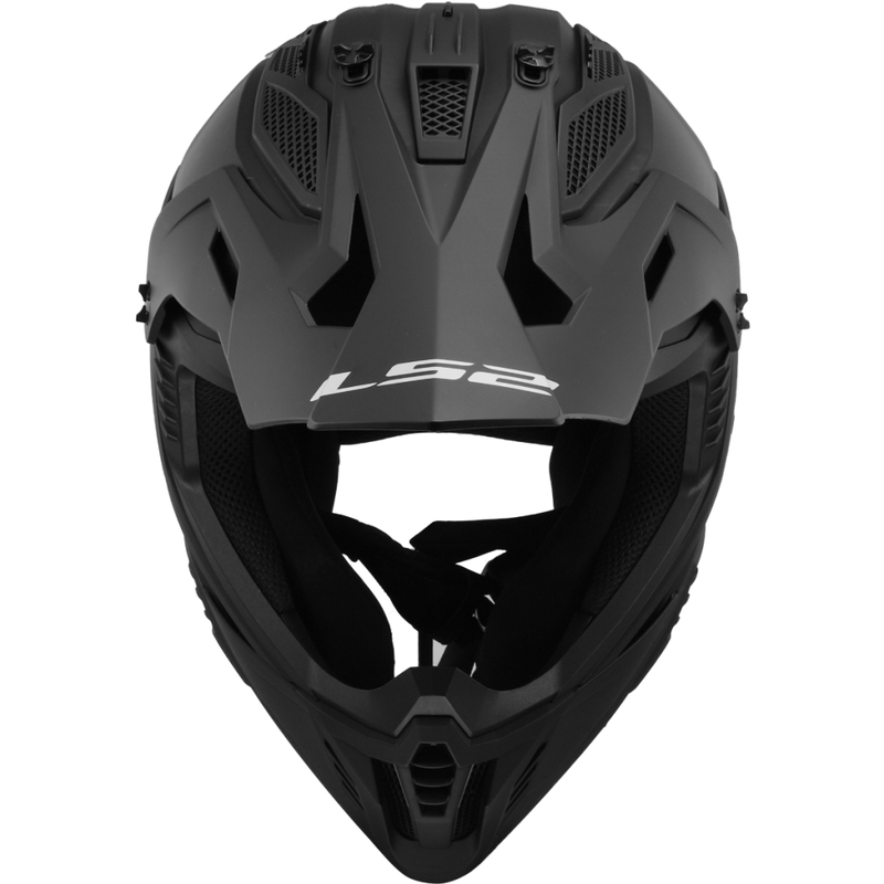 Motorcrosshelm LS2 MX708 Fast II Massief matzwart