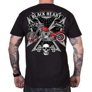 T-shirt Black Heart Rock Iron zwart