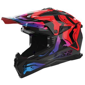 Motorcrosshelm LS2 MX708 Fast II Wash rood