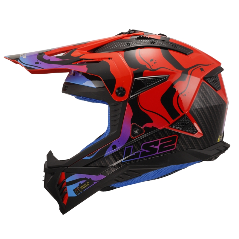Motorcrosshelm LS2 MX708 Fast II Wash rood
