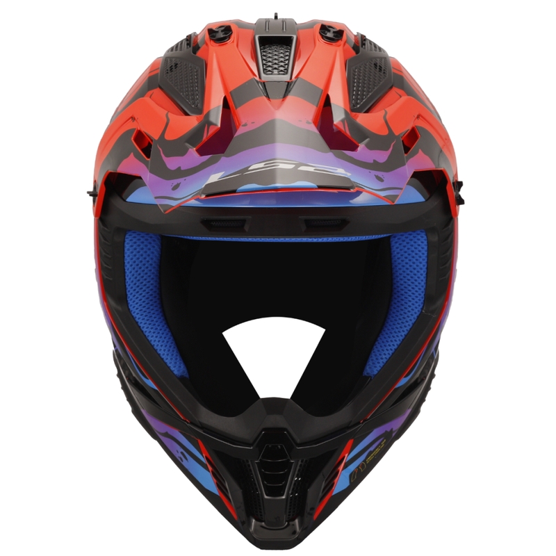 Motorcrosshelm LS2 MX708 Fast II Wash rood